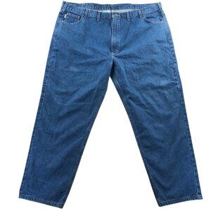Carhartt Mens Jeans 50x32 Relaxed Fit Blue Denim B17-DST